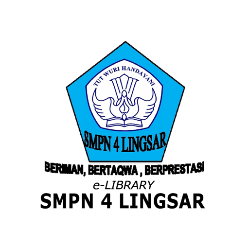 e-LIBRARY SMPN 4 LINGSAR logo