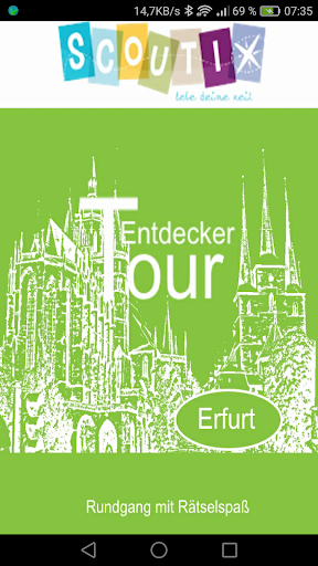Android application Demo Erfurt, Entdeckertour screenshort