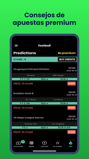 Vista previa de la aplicación