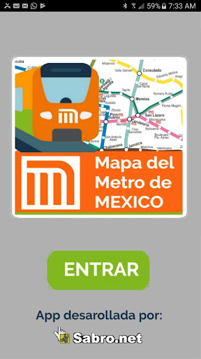 Mapa del Metro de México sin i