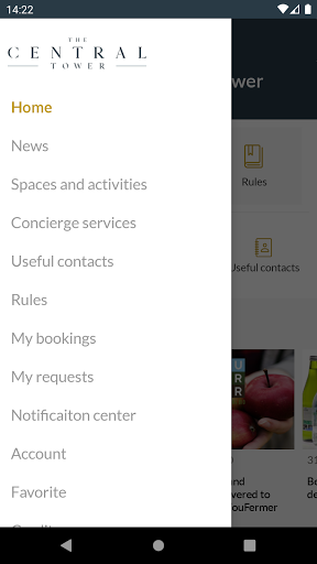 The Central Tower Concierge Screen 2