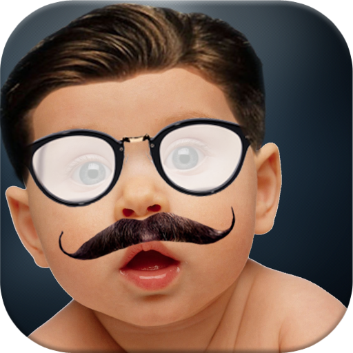 Funny face kids changer logo