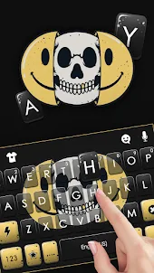 Emoji Skull Keyboard Backgroun