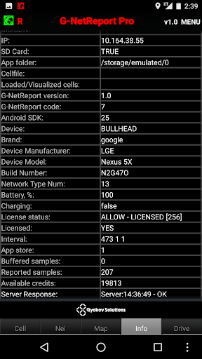 Screenshot of G-NetReport Pro