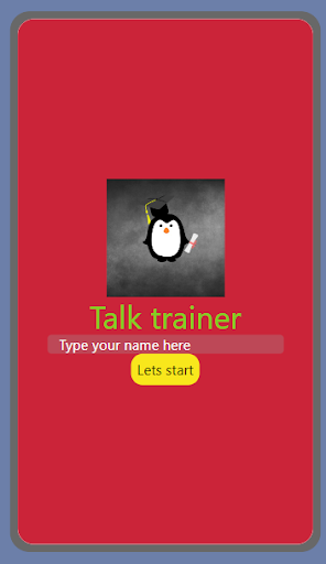 Talk Trainer Screen 2