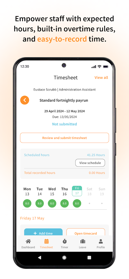 #3. elementTIME mobile (Android) 来自: elementORG