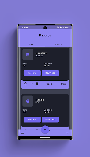 Android application Papersy - OU Papers and Notes screenshort