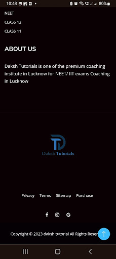 DAKSH TUTORIALS Screen 3