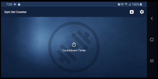 Android application Gym Sets Counter screenshort