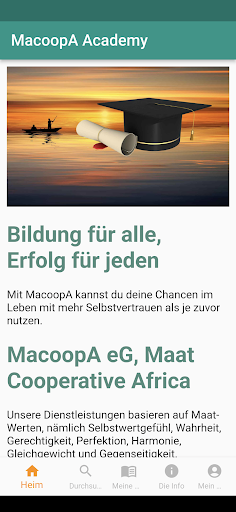 Android application MacoopA DE screenshort