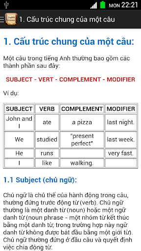 Sổ tay ngữ pháp tiếng anh Screen 3