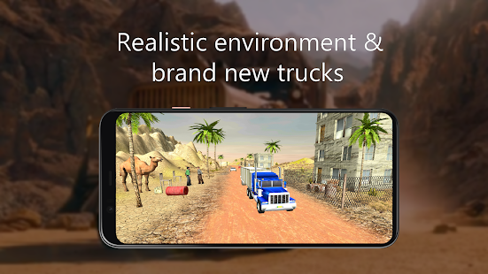 Truck simulator- desert riders truck driving games 2.0.2 APK screenshots 1