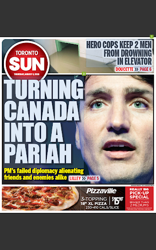 Android application ePaper Toronto Sun screenshort