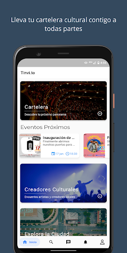 Android application Tinvito - Cartelera cultural screenshort