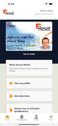 Reset Cardholder Screen 2
