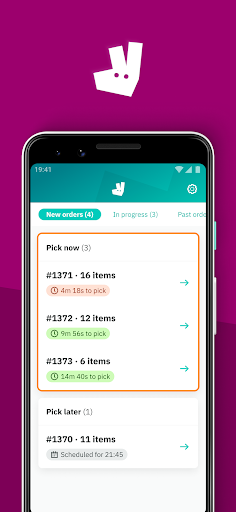 Deliveroo Order Picker Screen 2