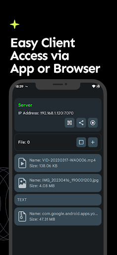 Ares - File transfer Screen 2