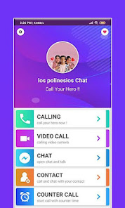 Screenshot 1 Fake Los Polinesios Call Voice android