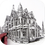 how to draw houses icon