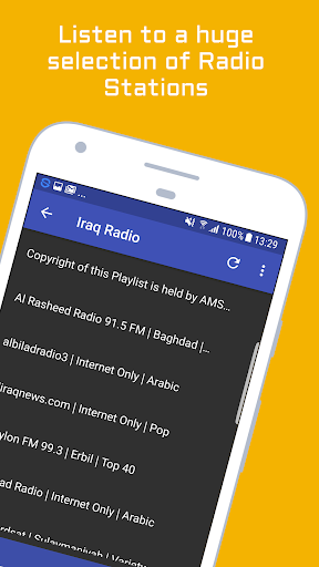Iraq Radio Stations Music News Screen 2