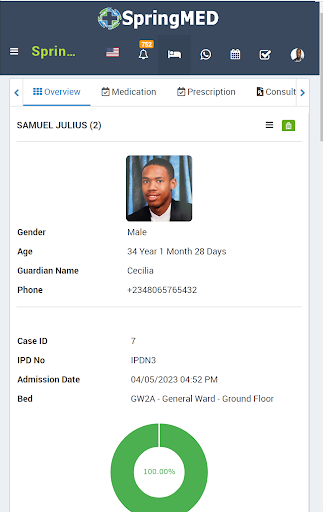 Android application SpringMED App screenshort