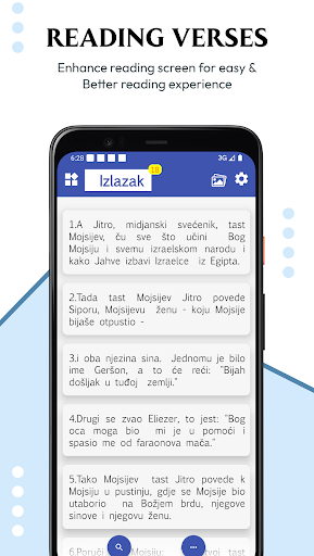 Android application Croatian Bible screenshort