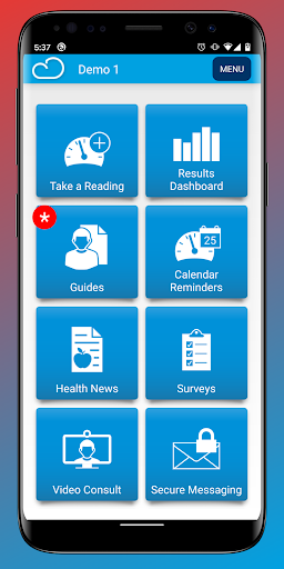 Android application Cloud DX Connected Health screenshort