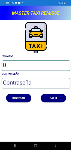 Android application Master Taxi Remisse screenshort