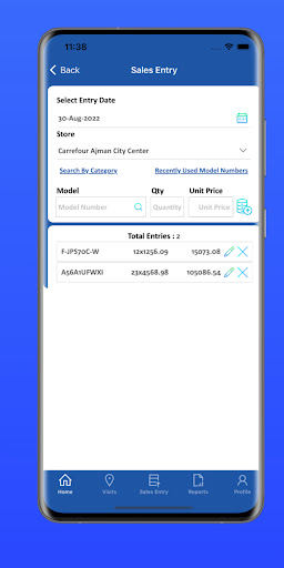 Android application Panasonic Smart Retail screenshort