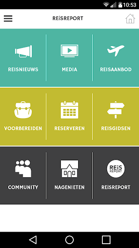 Android application REiSREPORT: Reisgidsen & meer screenshort