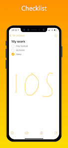 Captura de Pantalla 14 Note iOS 16 - Phone 14 Notes android
