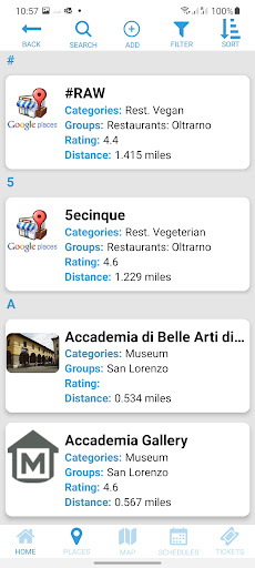 Andiamo Places Screen 3
