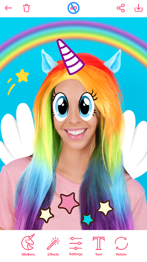 Android application Pony Photo Editor & Stickers screenshort