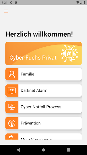 Android application Cyber-Fuchs Privat screenshort