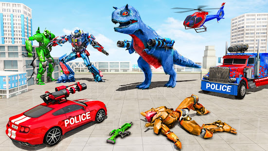 Police Truck Robot Game u2013 Dino 1.4.1 APK screenshots 9