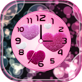 Pink Clock Live Wallpaper icon
