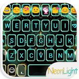 Neon Light Emoji Keyboard Skin icon