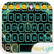 Neon Light Emoji Keyboard Skin  Icon