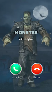 Monster video call prank
