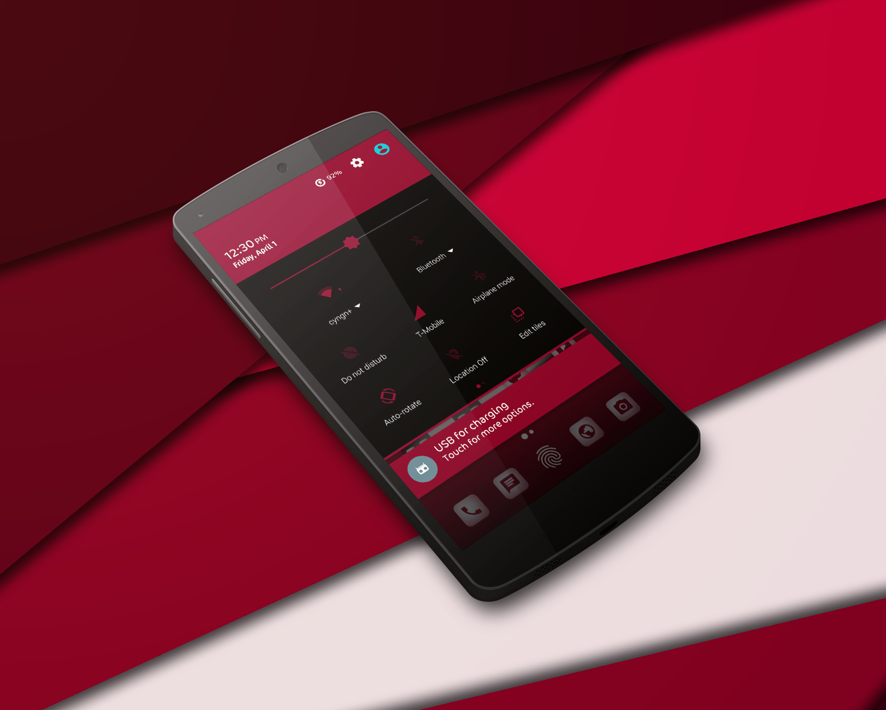 Android application Cherrily CM13 CM12 Theme screenshort
