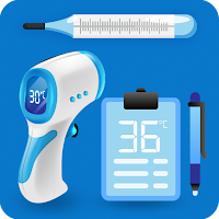 Body Temperature Fever Thermometer Records Diary