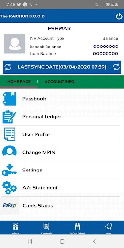 RDCC-MPassbook Screen 2