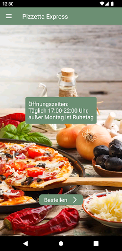 Android application Pizzetta Express screenshort