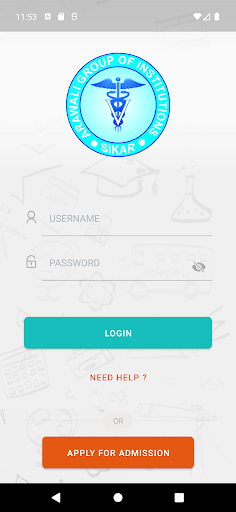 Android application ARAWALI GROUP OF INSTITUTIONS screenshort
