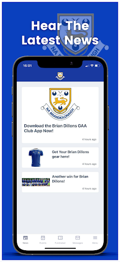 Brian Dillons GAA Club Screen 2