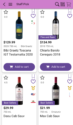 Android application Wine Empire screenshort