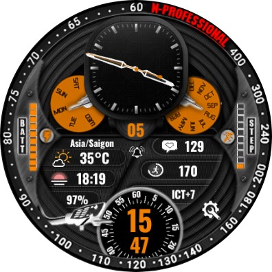 N-SPORT373 Color Watch Face screenshot 10