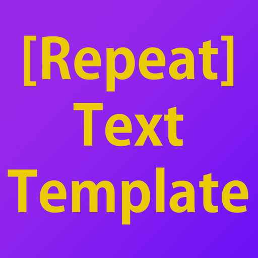 Repeat Text Template  Icon