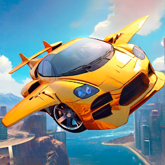 Flying Car Futuristic City Mod apk versão mais recente download gratuito