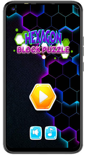Android application Hexagon Block Puzzle screenshort